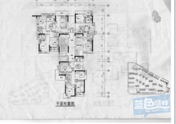 星湖城104平方 东南 20楼 3房2 21栋