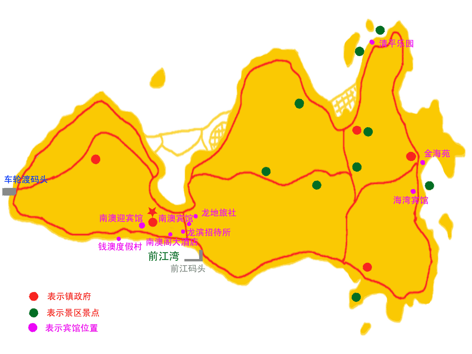 南澳地图高清中文版图片